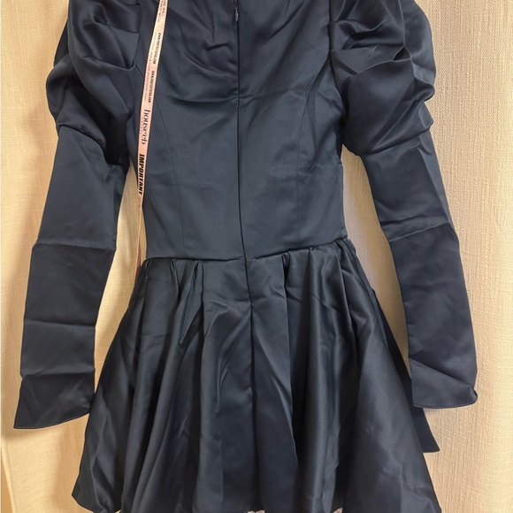 House Of Cb VENETIA
Midnight Satin Puff Sleeve Mini Dress - Picture 4 of 7